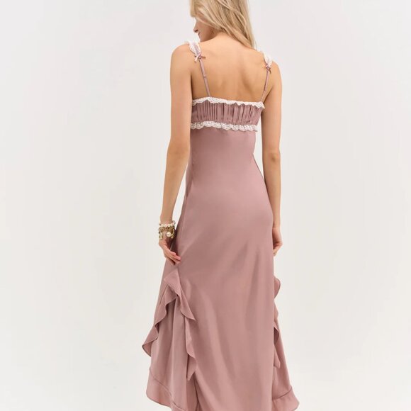 FOR LOVE & LEMONS Chelsea Embroidered Floral Maxi Dress NWT! - Picture 2 of 14